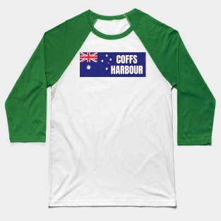 Coffs Harbour City in Australian Flag Baseball T-Shirt